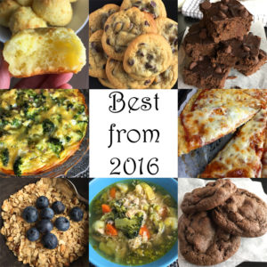 Collage of best recipes of 2016