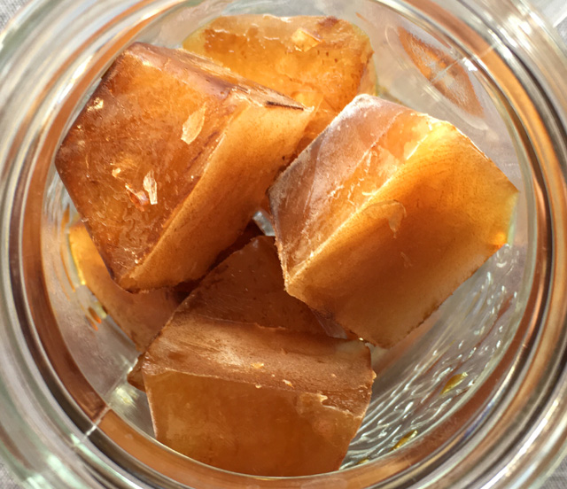 A glass of Cold Brewed Coffee Ice Cubes