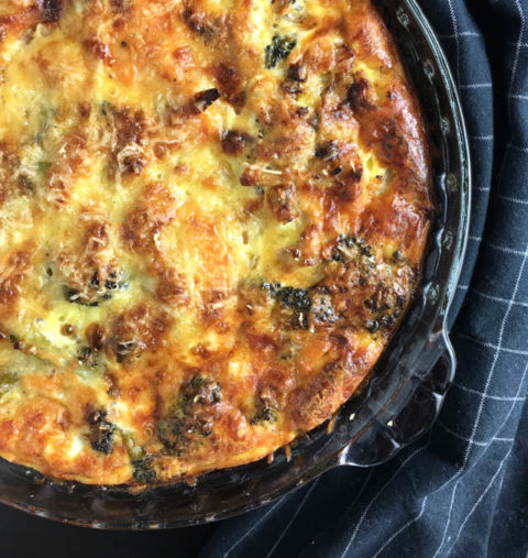 Crustless Roasted Vegetable Quiche