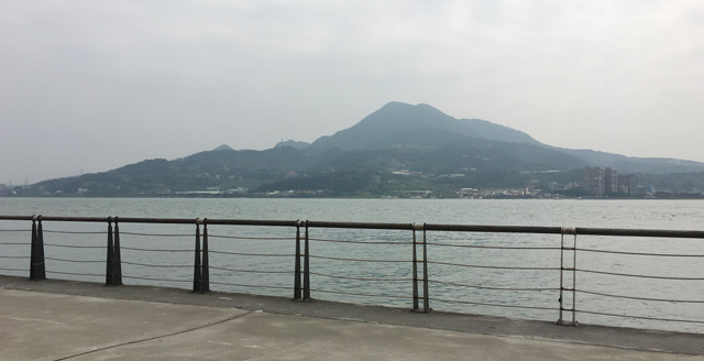 The waterfront in Tamsui in Taipei