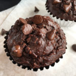 Flourless Chocolate Chocolate Chip Muffins