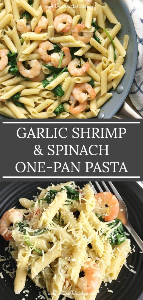 Garlic Shrimp & Spinach One-Pan Pasta | A Day in the Kitchen