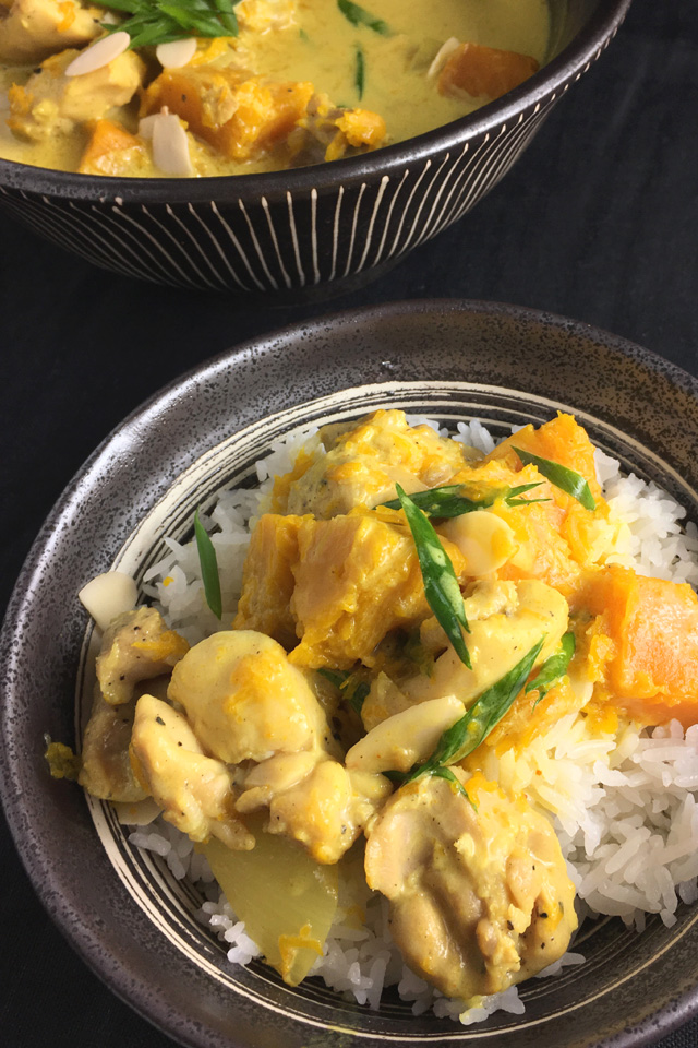 Creamy Chicken Pumpkin Curry over rice - Favorites of 2018