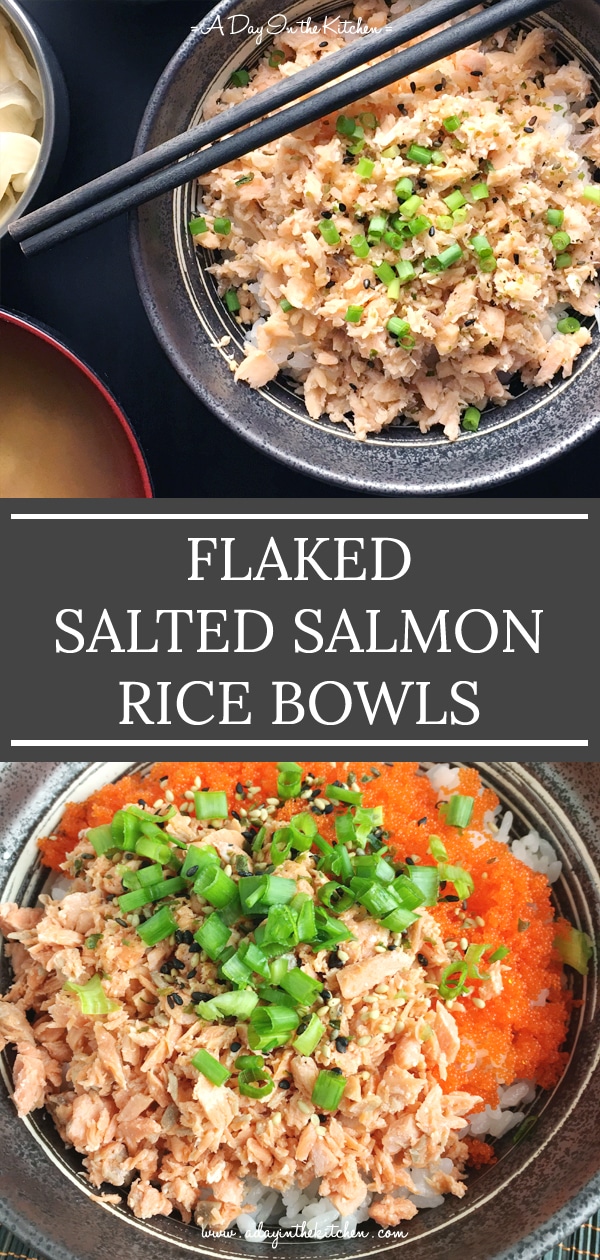 Flaked Salted Salmon Rice Bowls